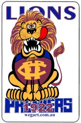 Lions 1922 WEG Fridge Magnet FREE POST WITHIN AUSTRALIA